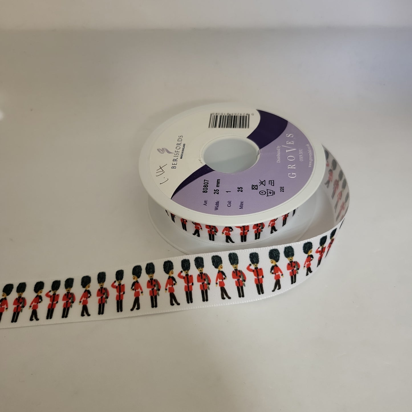 Ribbon: King's Guard: 1 metre x 25mm