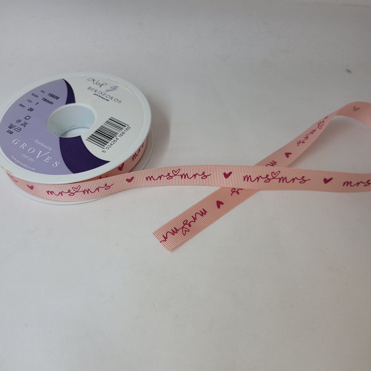 Ribbon: Mrs & Mrs: 20m x 16mm