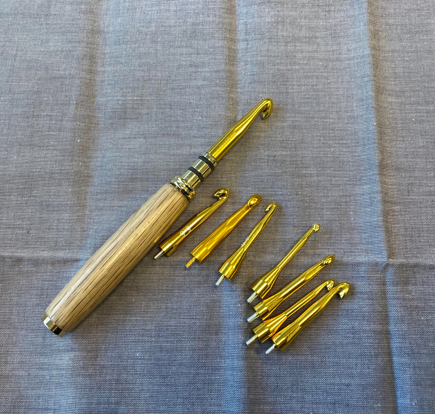 Hand Turned Crochet Hook Set