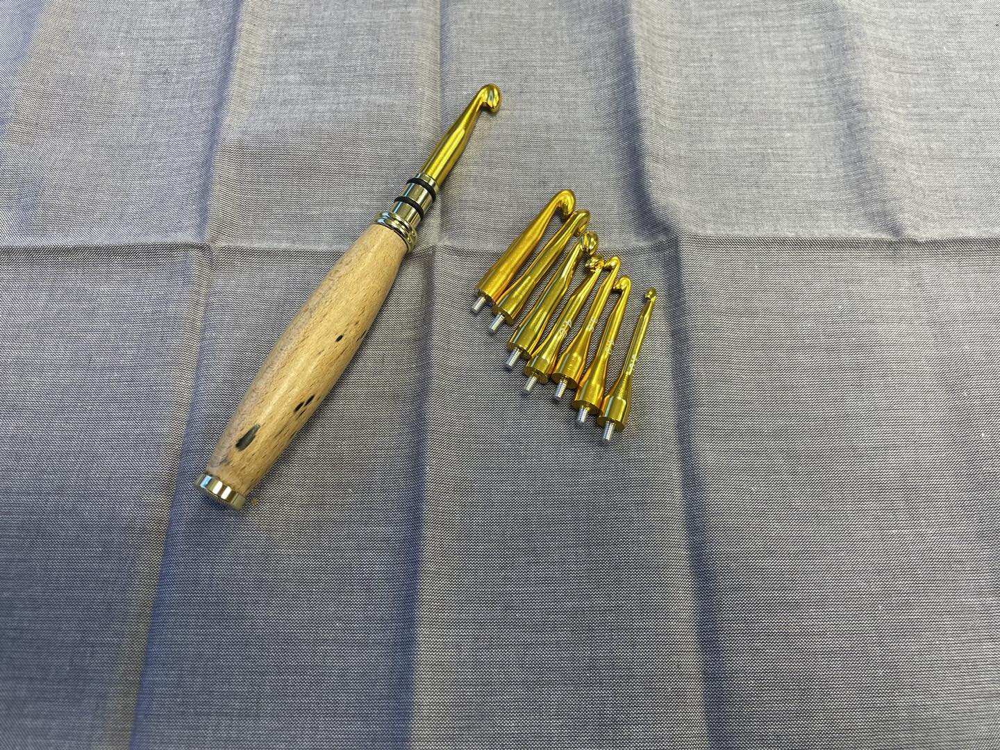 Hand Turned Crochet Hook Set
