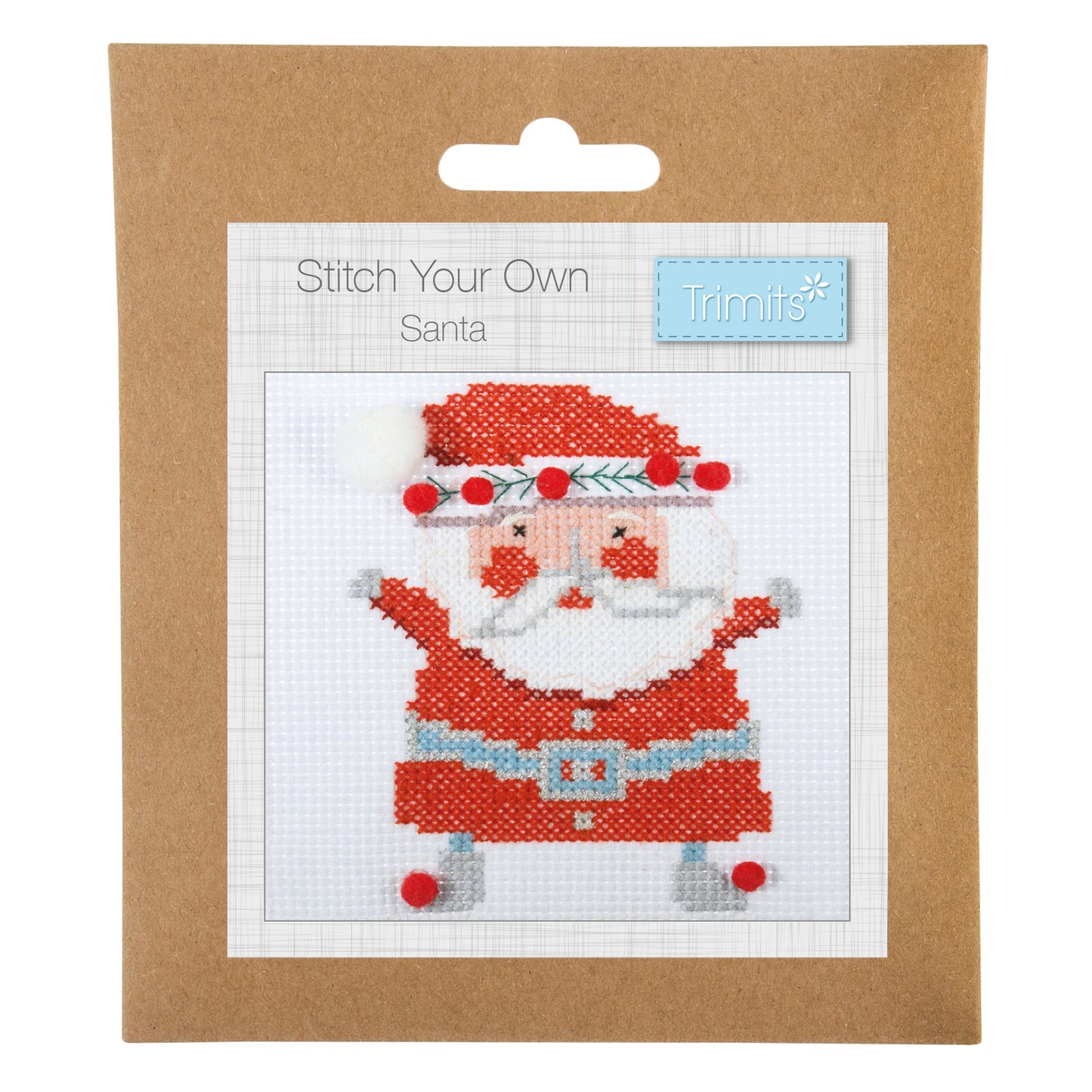 Counted Cross Stitch Kit: Santa