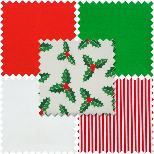 Fat Quarters: Christmas Classic: Bundle of 5