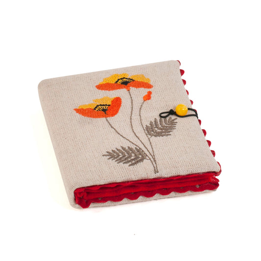 Needle Case: Embroidered: Wildflowers