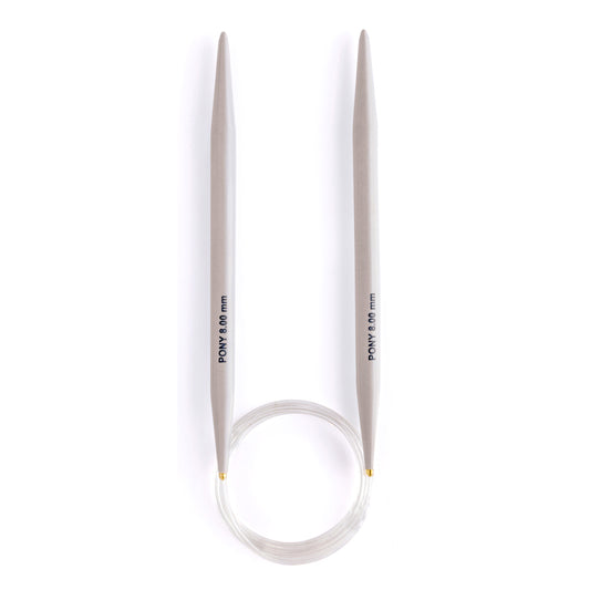 Knitting Pins: Circular: Fixed: Classic: 80cm x 8.00mm