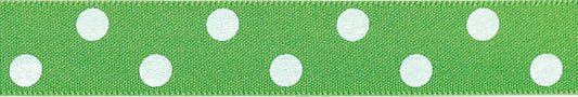 Ribbon: Polka Dot: Meadow: 1 Metre