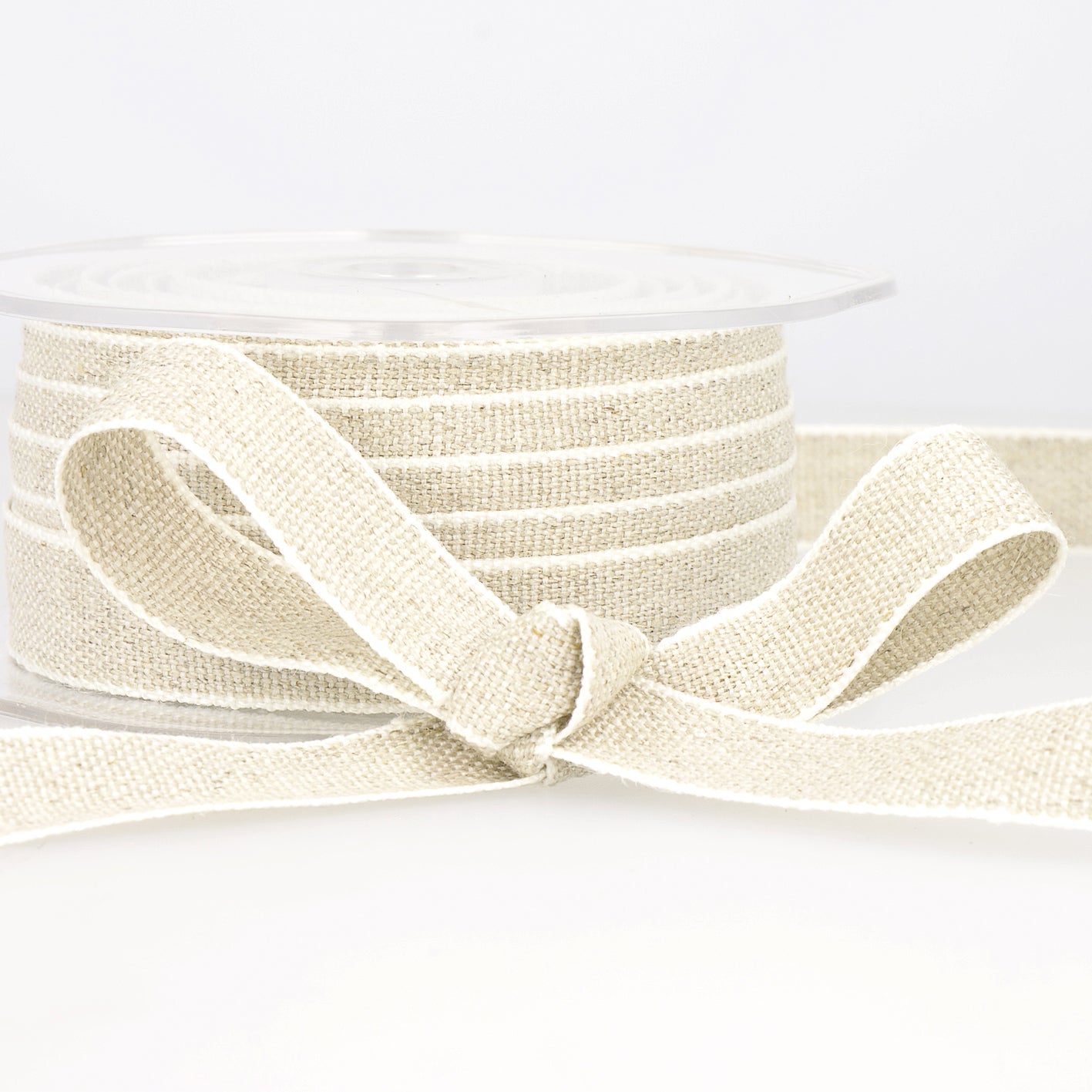 Ribbon: Linen: Linen White: 1 metre