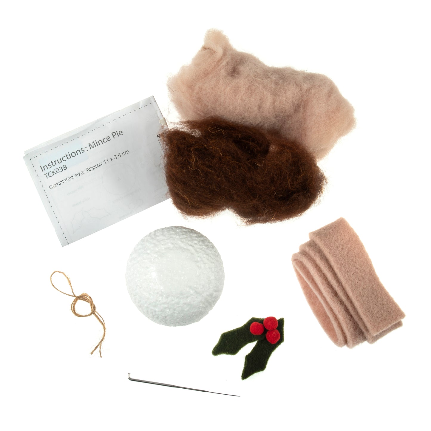Needle Felting Kit: Christmas: Mince Pie