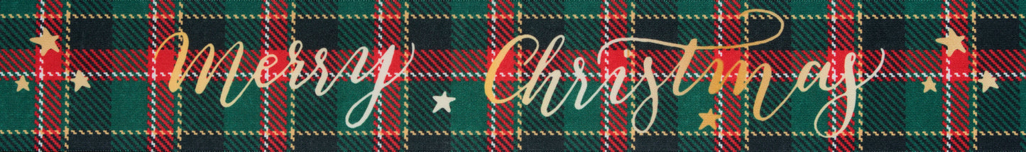 Christmas Ribbon: Satin: Red and Green Tartan