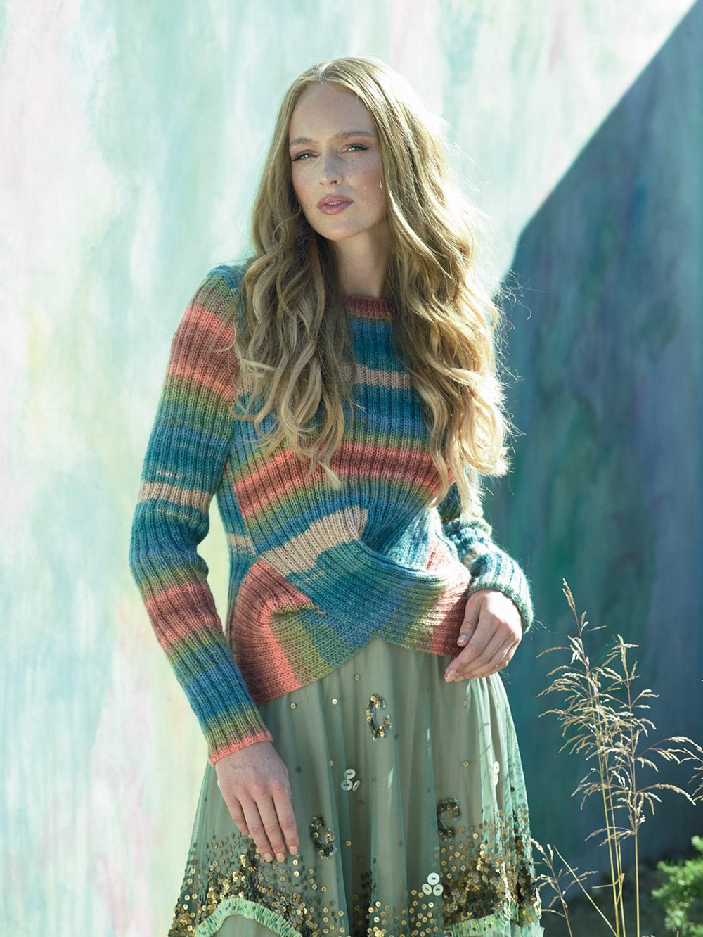 James C. Brett Double Knitting Ladies Jumper Pattern JB819