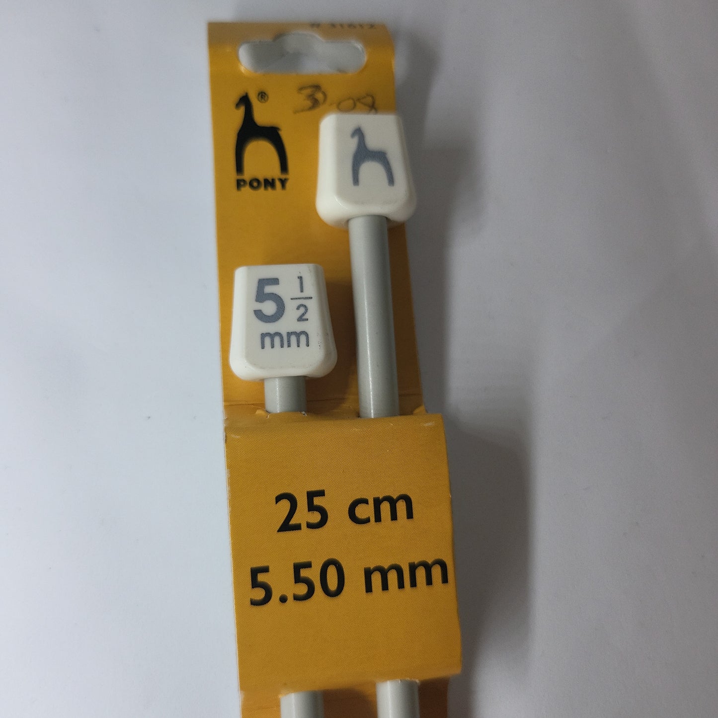 Knitting Pins: Single-Ended: Classic: 25cm x 5.50mm