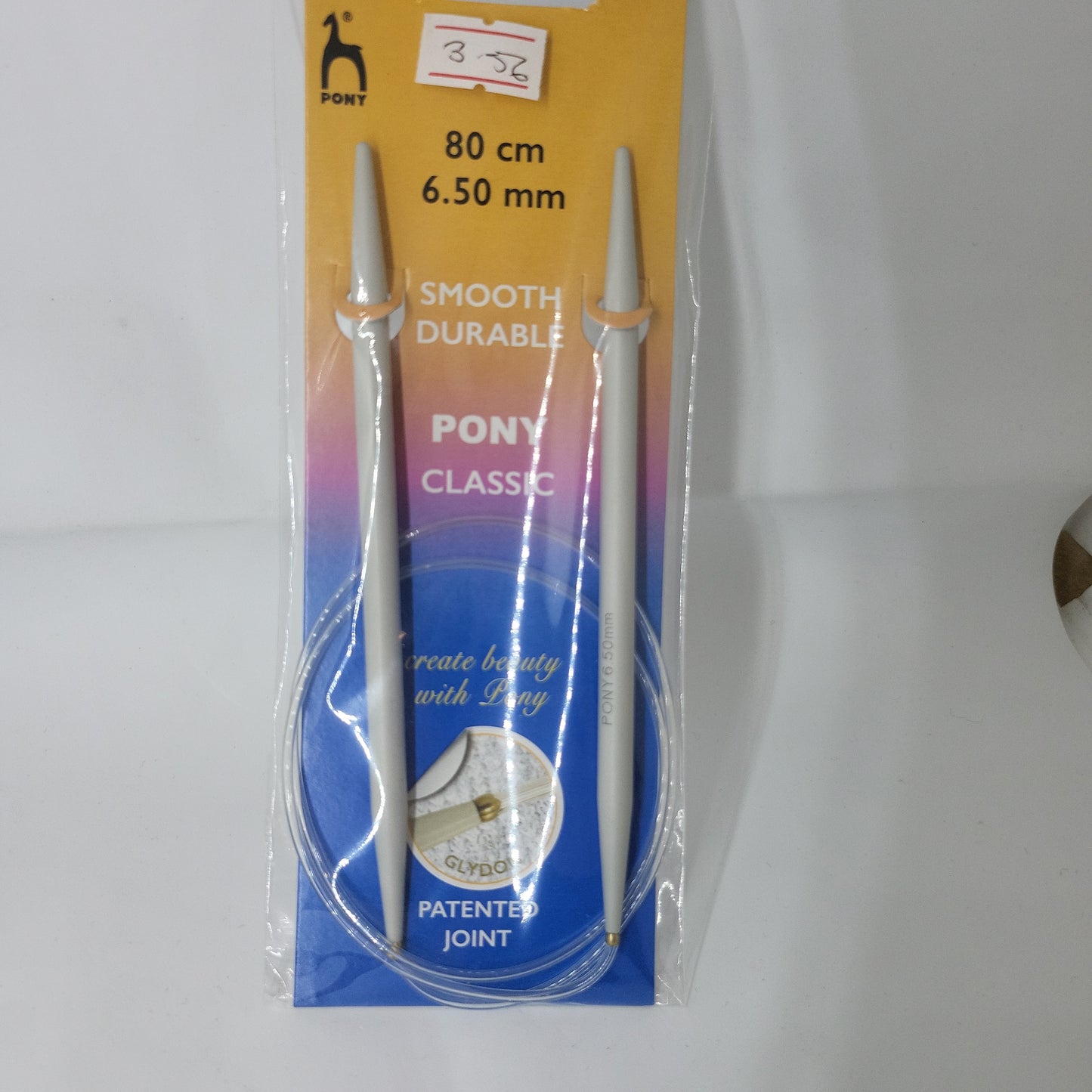 Knitting Pins: Circular: Fixed: Classic: 80cm x 6.50mm