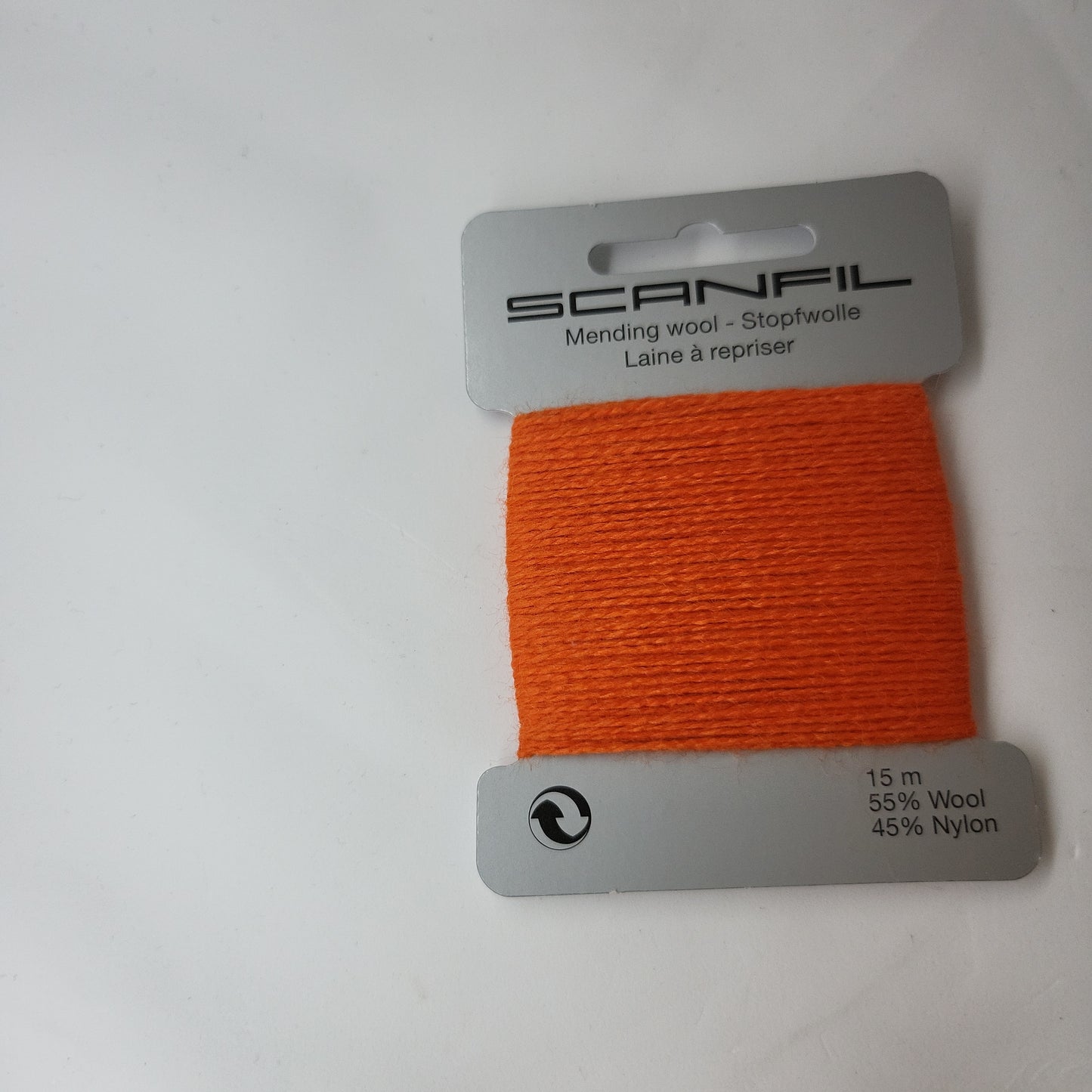 Flame Orange 093 Scanfil Mending Wool