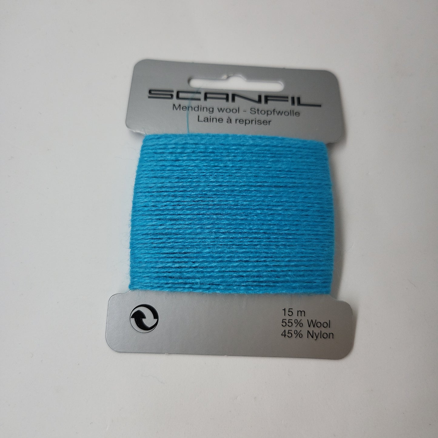 Peacock Blue 085 Scanfil Mending Wool