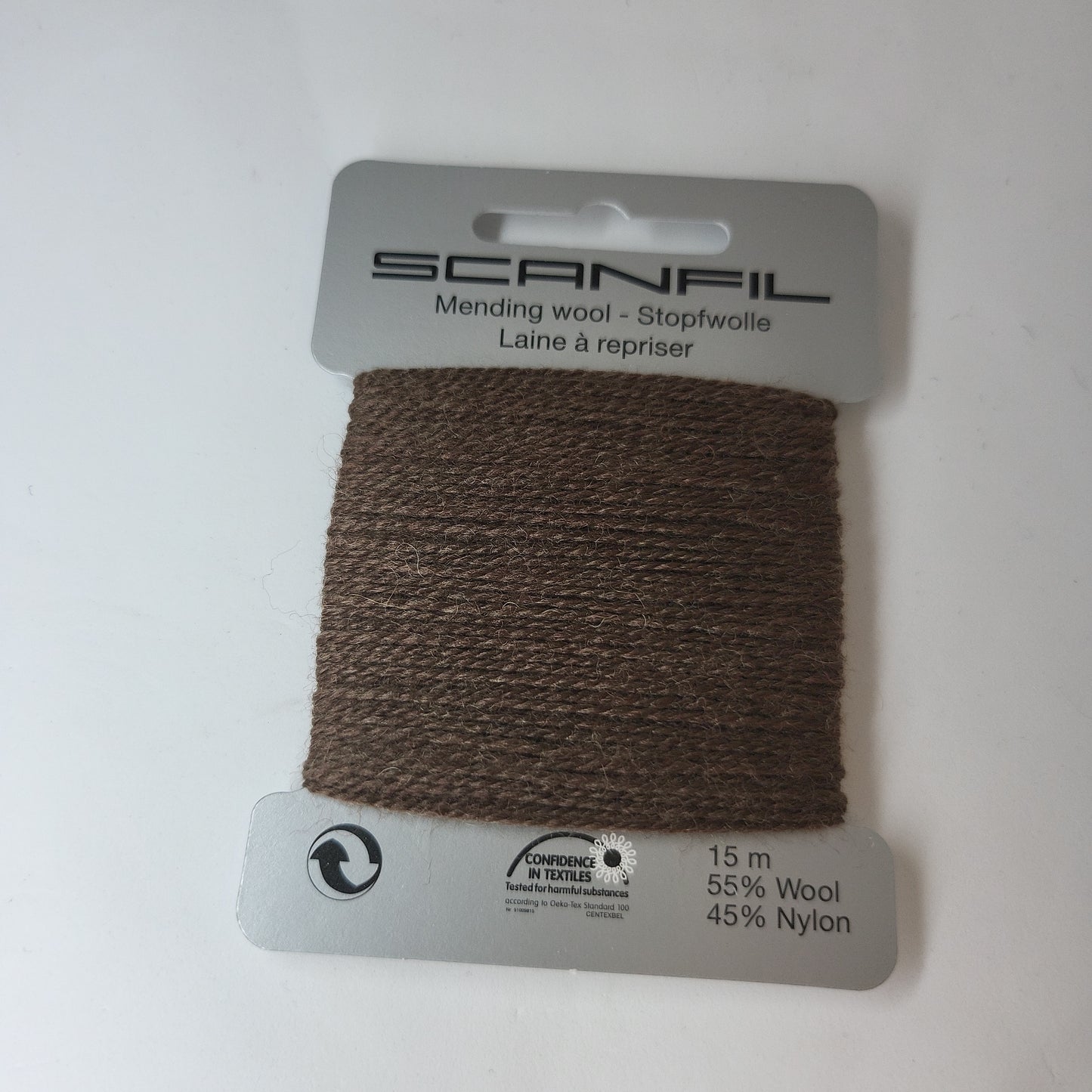 Brown 060 Scanfil Mending Wool