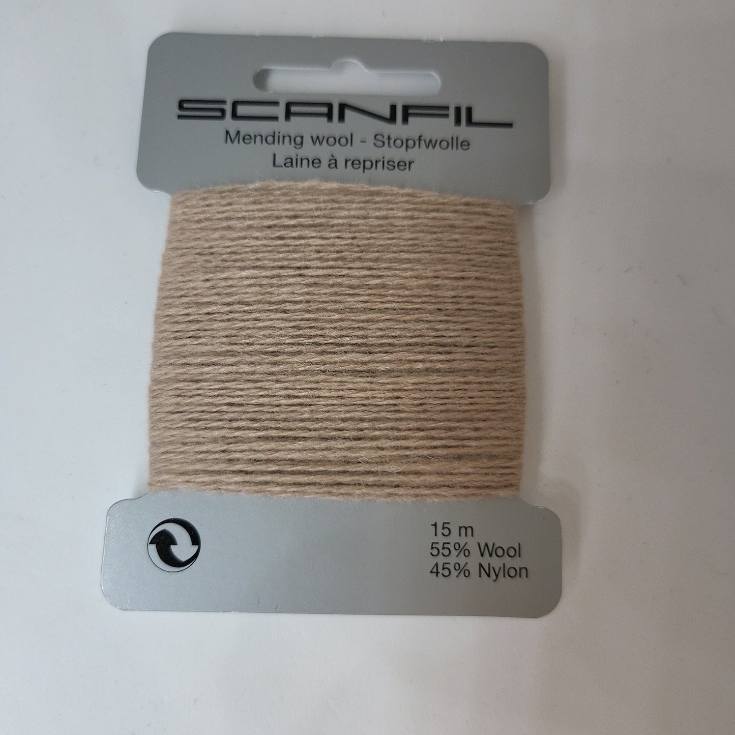 Mushroom Brown 061 Scanfil Mending Wool