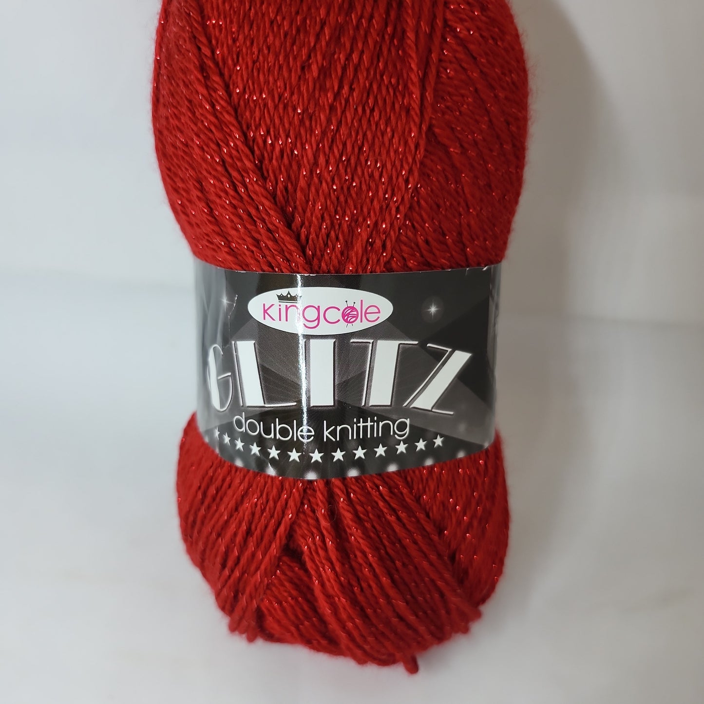 Christmas Wool: Glitz Dk: 100g: Flame