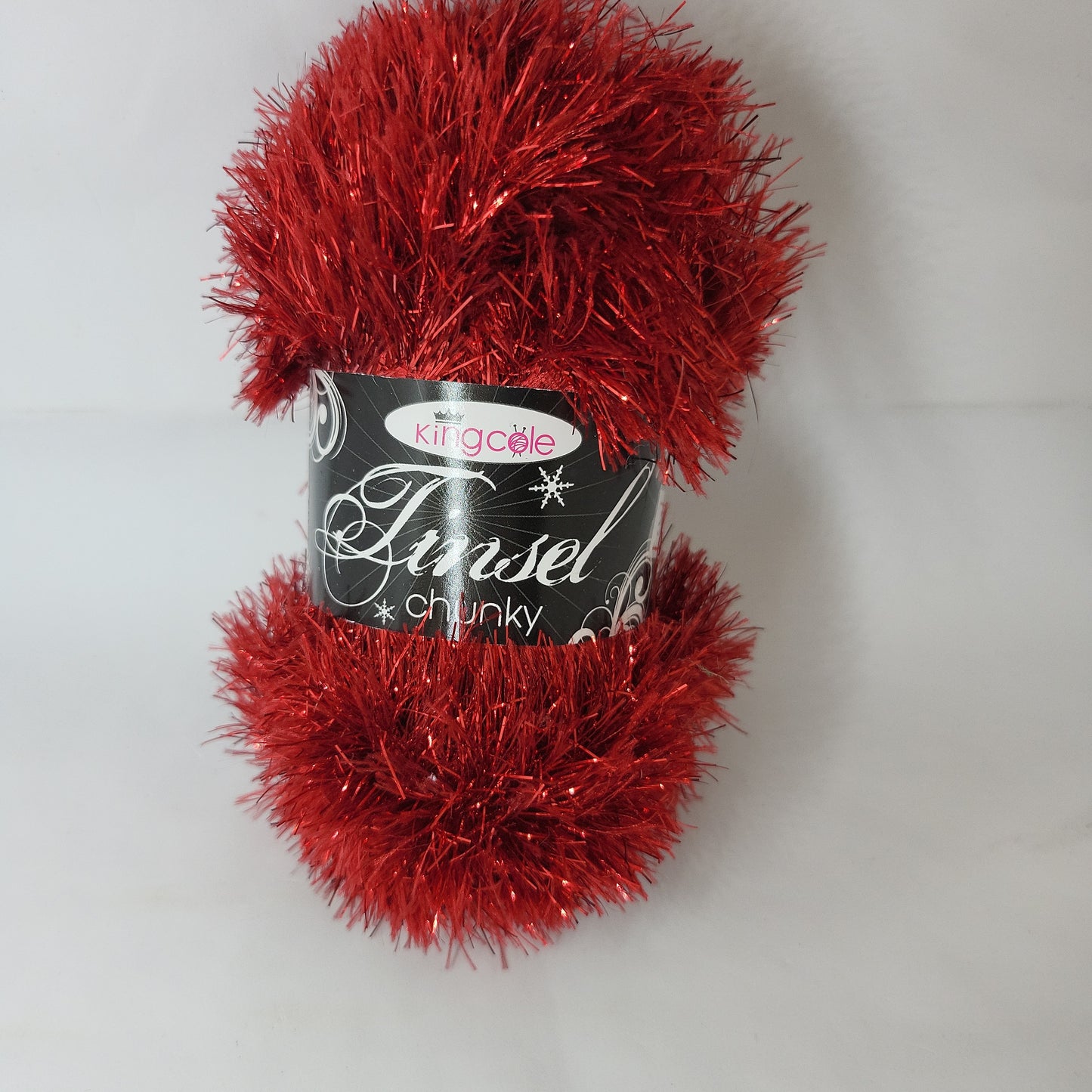 Christmas Wool: Tinsel Chunky: 50g: Claret
