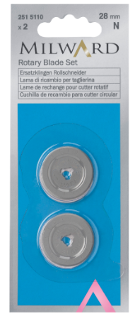 Rotary Blade Set: 28mm Diameter: 2 Pieces