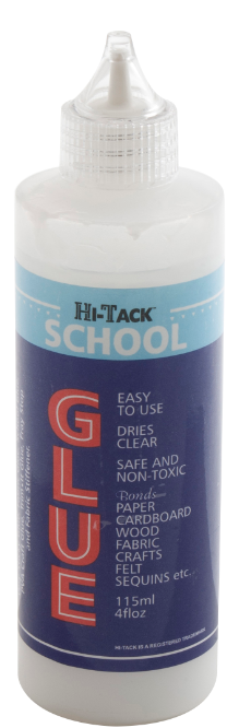 Adhesive: Hi-Tack School Glue: 115ml