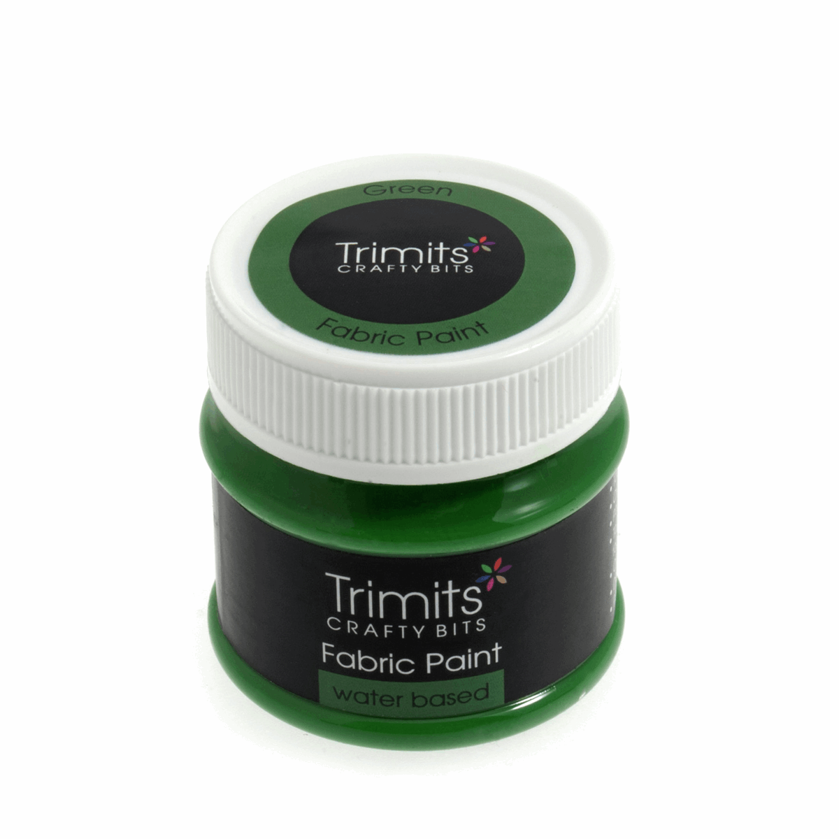 Trimits Fabric Paint: 50ml Pot: Green