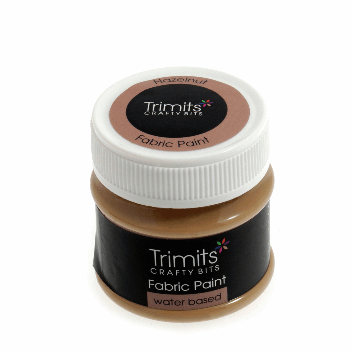 Trimits Fabric Paint: 50ml Pot: Hazelnut