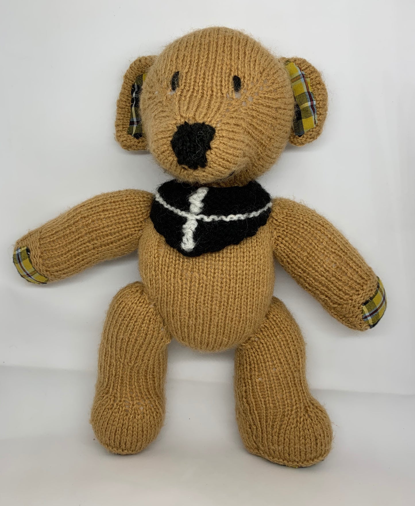 Teddy With Tartan Trim