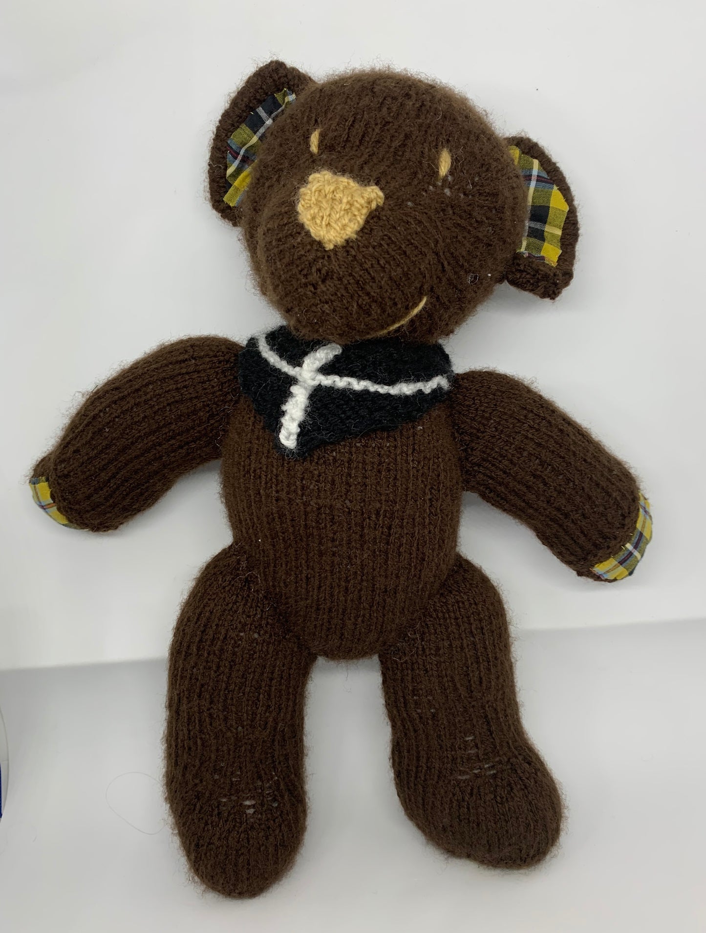 Teddy With Tartan Trim