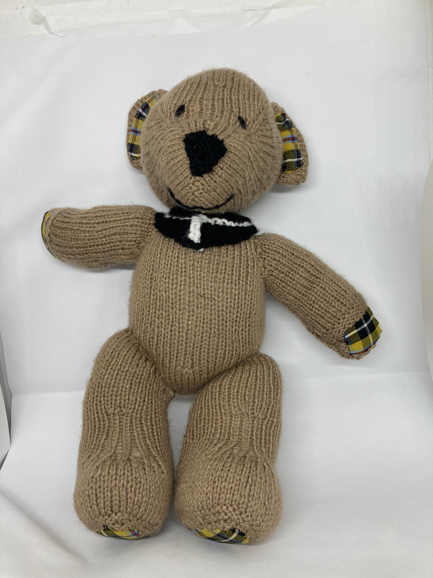 Teddy With Tartan Trim