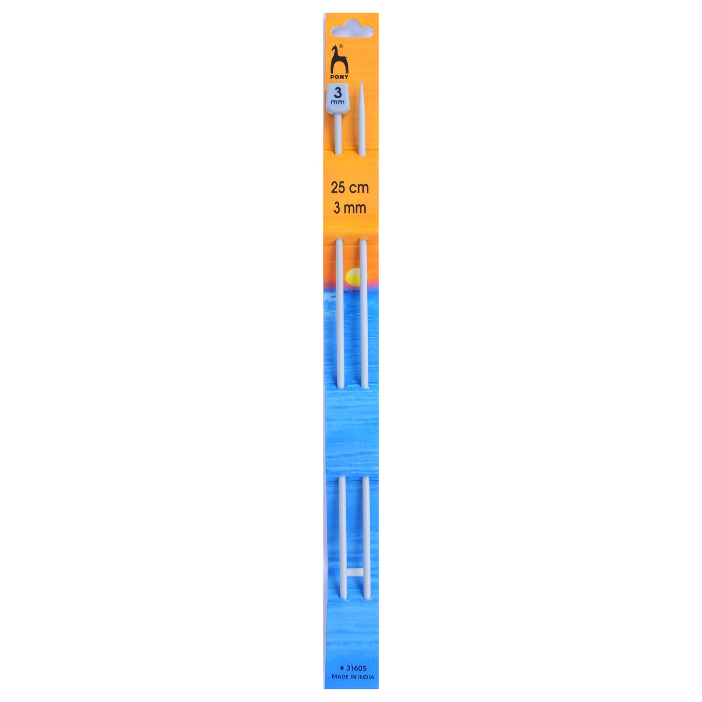 Knitting Pins: Single-Ended: Classic: 25cm x 3.00mm