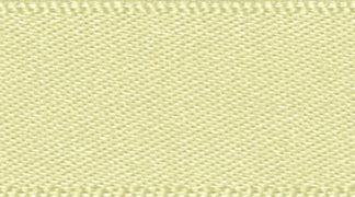 Ribbon: Double Faced Satin: Pale Lemon: 1 Metre