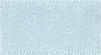 Ribbon: Double Faced Satin: Sky: 1 Metre