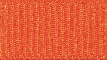 Ribbon: Double Faced Satin: Flame: 1 Metre