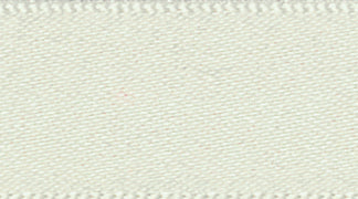 Ribbon: Double Faced Satin: Pearl: 1 Metre