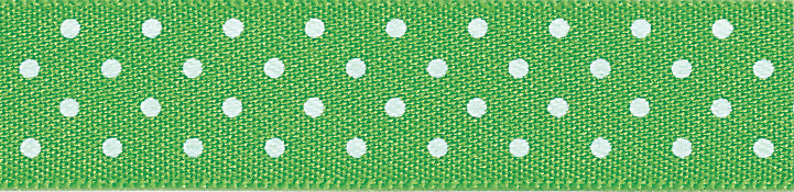 Ribbon: Micro Dot: Meadow: 1 Metre