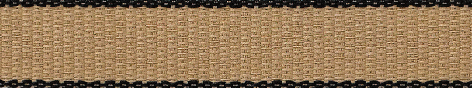 Ribbon: Hopsack: Black: 1 Metre