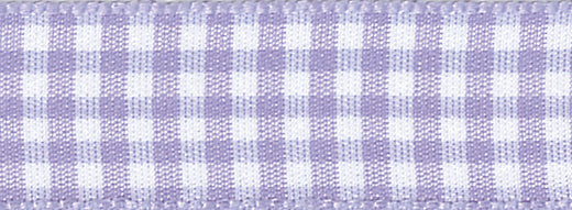 Ribbon: Gingham: Orchid: 1 Metre