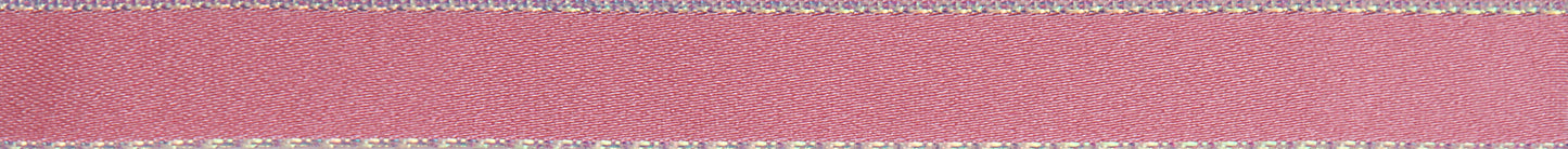 Ribbon: Iridescent Edge Satin: Pink: 1 Metre