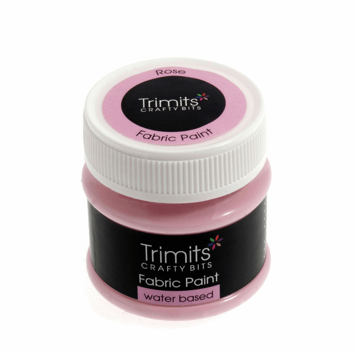 Trimits Fabric Paint: 50ml Pot: Rose