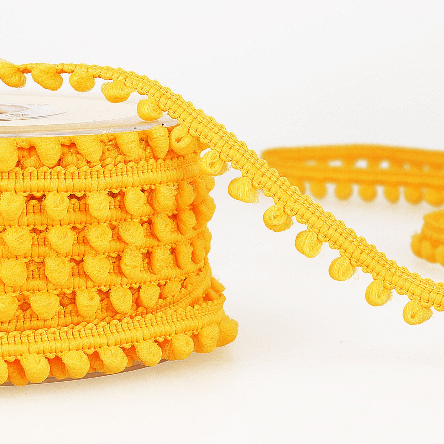Trim: Pom Pom: Mustard: 1 Metre