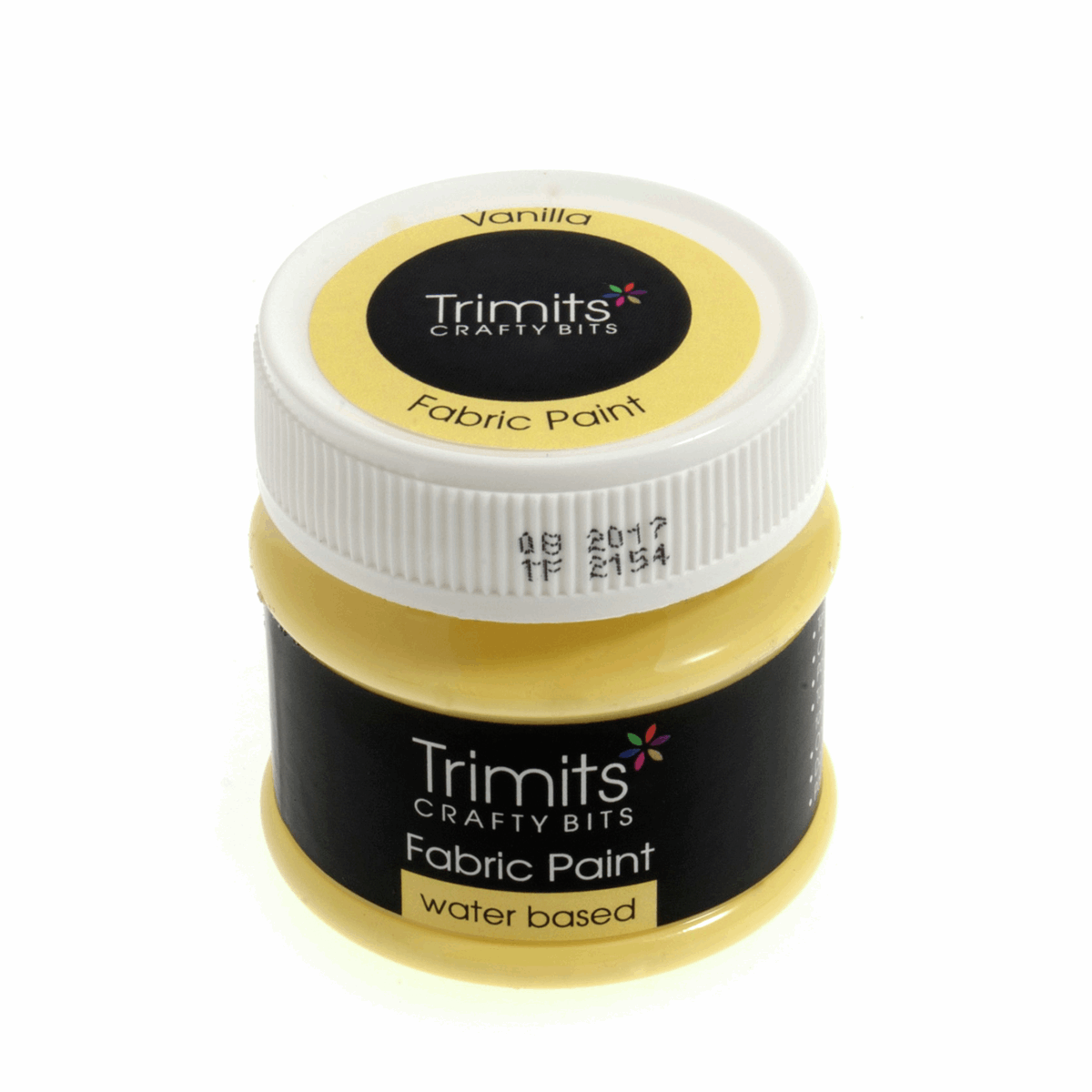 Trimits Fabric Paint: 50ml Pot: Vanilla