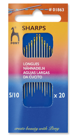 Hand Sewing Needles: Sharps: Gold Eye