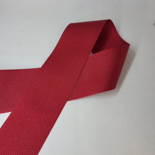 Ribbon: Grosgrain: Cardinal: 1 Metre