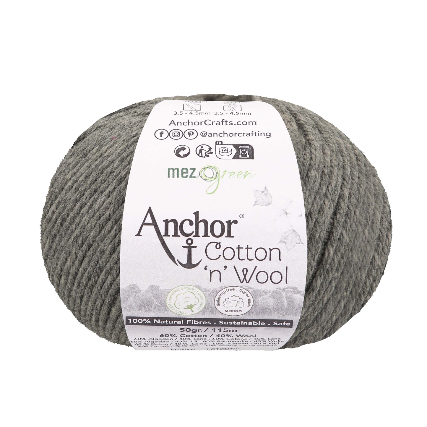 Crochet Yarn: Cotton 'n' Wool: 4 Ply: 50g Ball