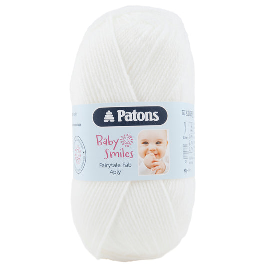 Fairytale: Fab: 4 Ply: 50g: White