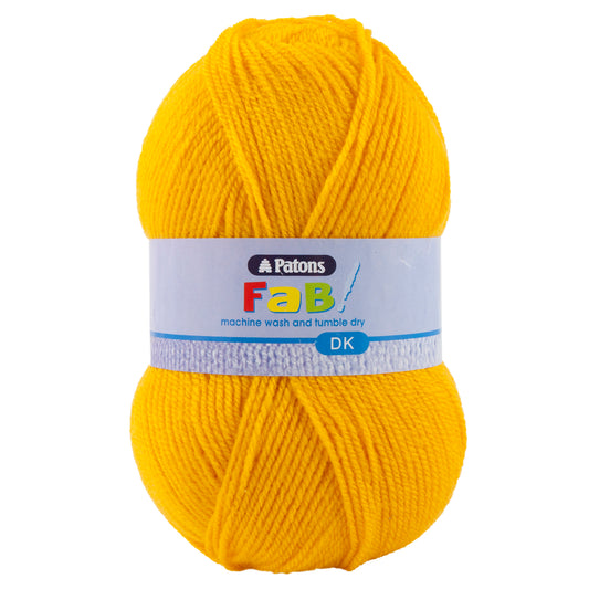 Fab: Double Knitting: 100g: Canary