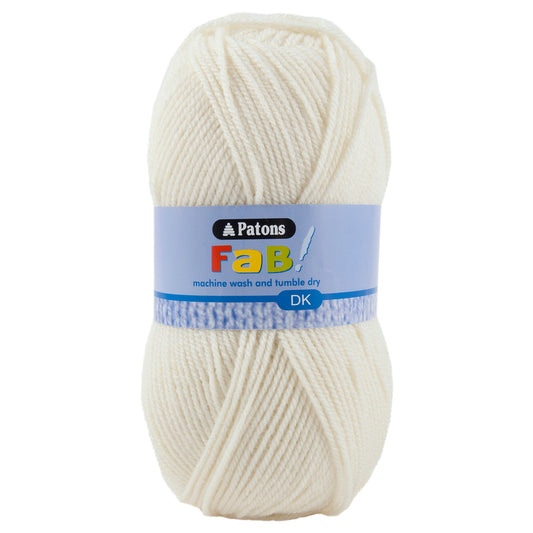 Fab: Double Knitting: 100g: Cream