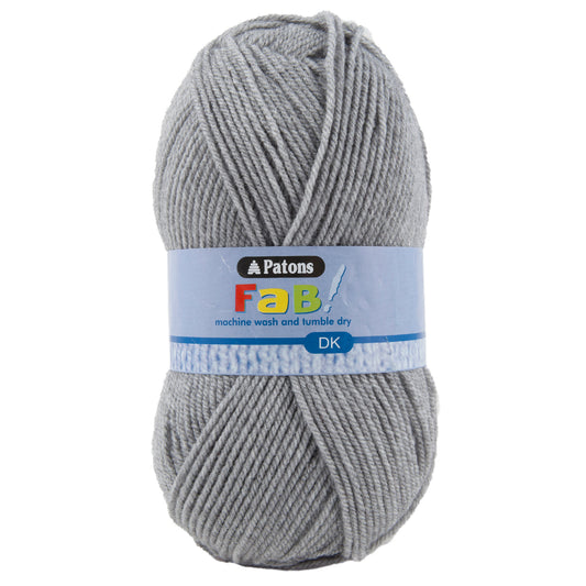 Fab: Double Knitting: 100g: Grey