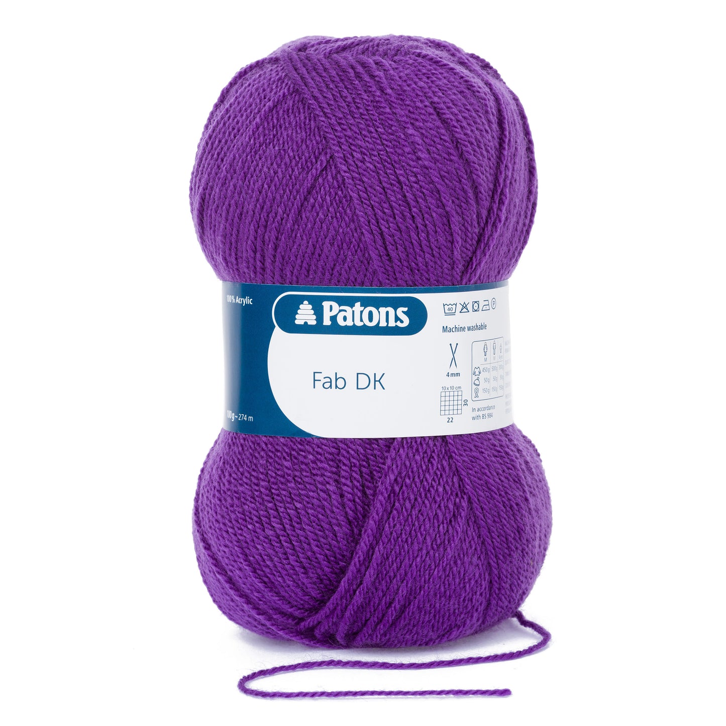 Fab: Double Knitting: 100g: Purple