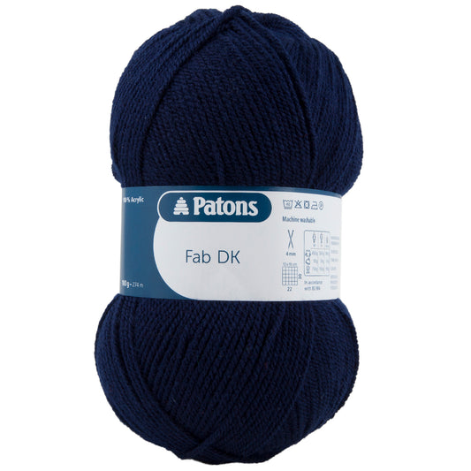 Fab: Double Knitting: 100g: Navy