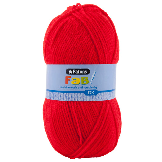 Fab: Double Knitting: 100g: Red